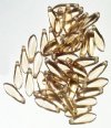 50 5x16mm Transparent Smoke Topaz Dagger Beads